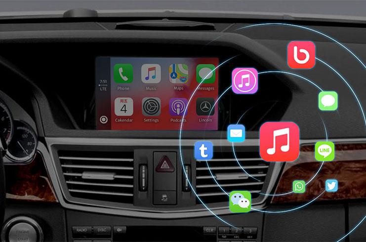 Câmera automática Android sem fio Apple CarPlay: kits de retrofit originais