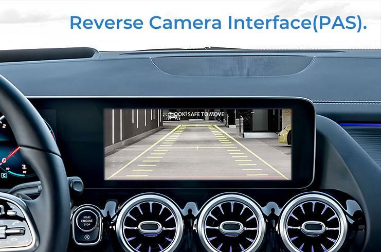 Interface de câmera reversa de auxílio de estacionamento de retrofit - Sistema de assistência de estacionamento